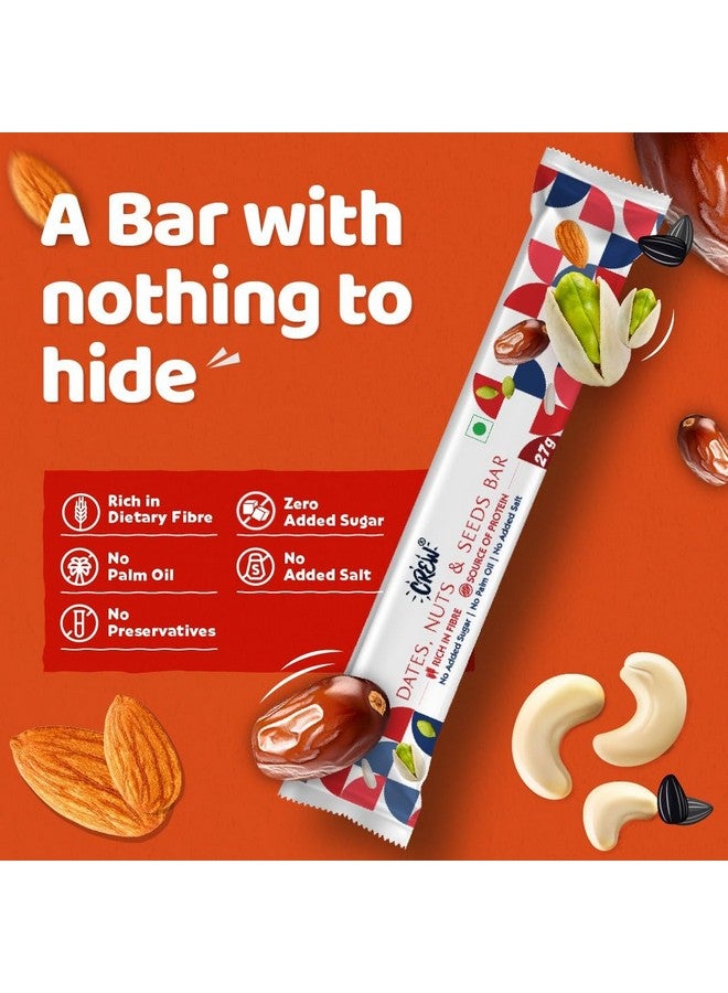 CREW بار التمر والمكسرات والبذور من كرو، 27 جرام، عبوة من 24، بدون سكر مضاف، بدون ملح مضاف، بدون زيت نخيل - Image 3