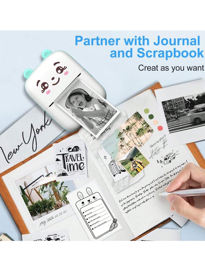 Mini Photo Printer, Portable Thermal Printer For Android Or IOS APP, Inkless Printer Gift For Kids, Friends, Used In Home, Office, Study, Work List Pri Eid Al-Adha Mubarak - Image 4