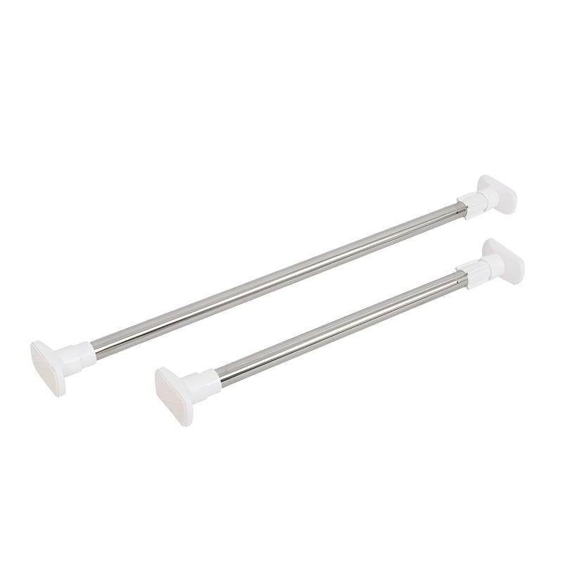 Home Organizer - Versatile stainless steel adjustable tension rod, rust-resistant clothes hanger for all surfaces, perfect for organizing closets, windows, and showers with durable and sleek modern de