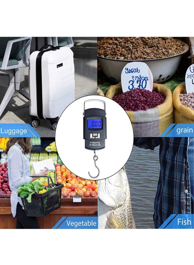 Electronic Portable Luggage Scale 50kg – Digital Hanging Travel Bag & Suitcase Weighing Tool with  Display, Compact and Accurate - Image 5