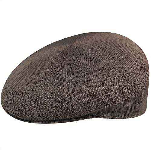 Kangol Tropic 504 Ventair Flat Cap for Men and Women, Large, Brown - Image 1