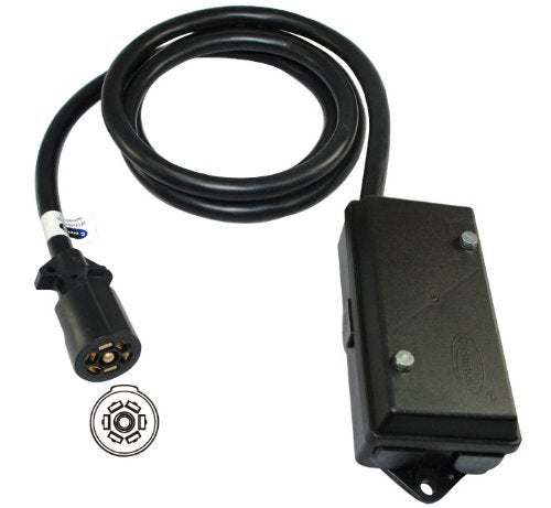Conntek 7 Way Plug Inline Trailer Cord with 7 Gang Junction Box, 6-Feet - Image 3
