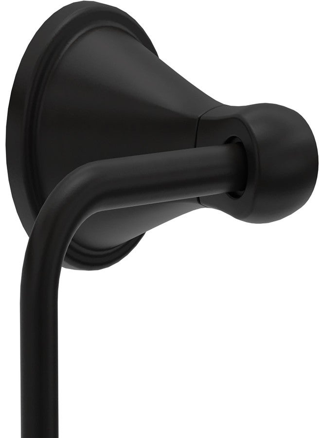 Delta Faucet Becker (1-Pack) Toilet Paper Holder, Matte Black, Wall Mounted Euro Hook Design BCK50-MB - Image 4