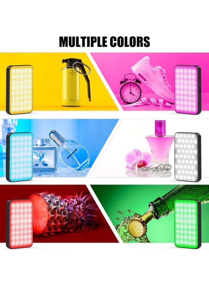Gulf Trend RGB LED Video Light Live Streaming Video Portable Camera Lights with 0-360 Full Color CRI 95+ 3000K/6000K 3000mAh Rechargeable LED Lighting for Photography, Vlogging, Video Conference - Image 3