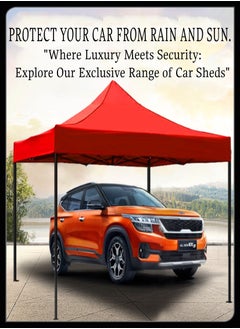Toshionics Toshionics Metal tent for outdoor activities can be used as Vehicle Shelter open Picnic  easy to fold and carry everywhere with adjustable height upto 3M open garage for car to protect from weather.  - Image 3