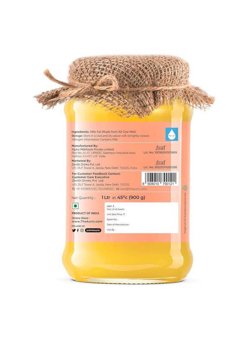 Auric A2 Bilona Desi Cow Ghee 1000 ml - Image 2