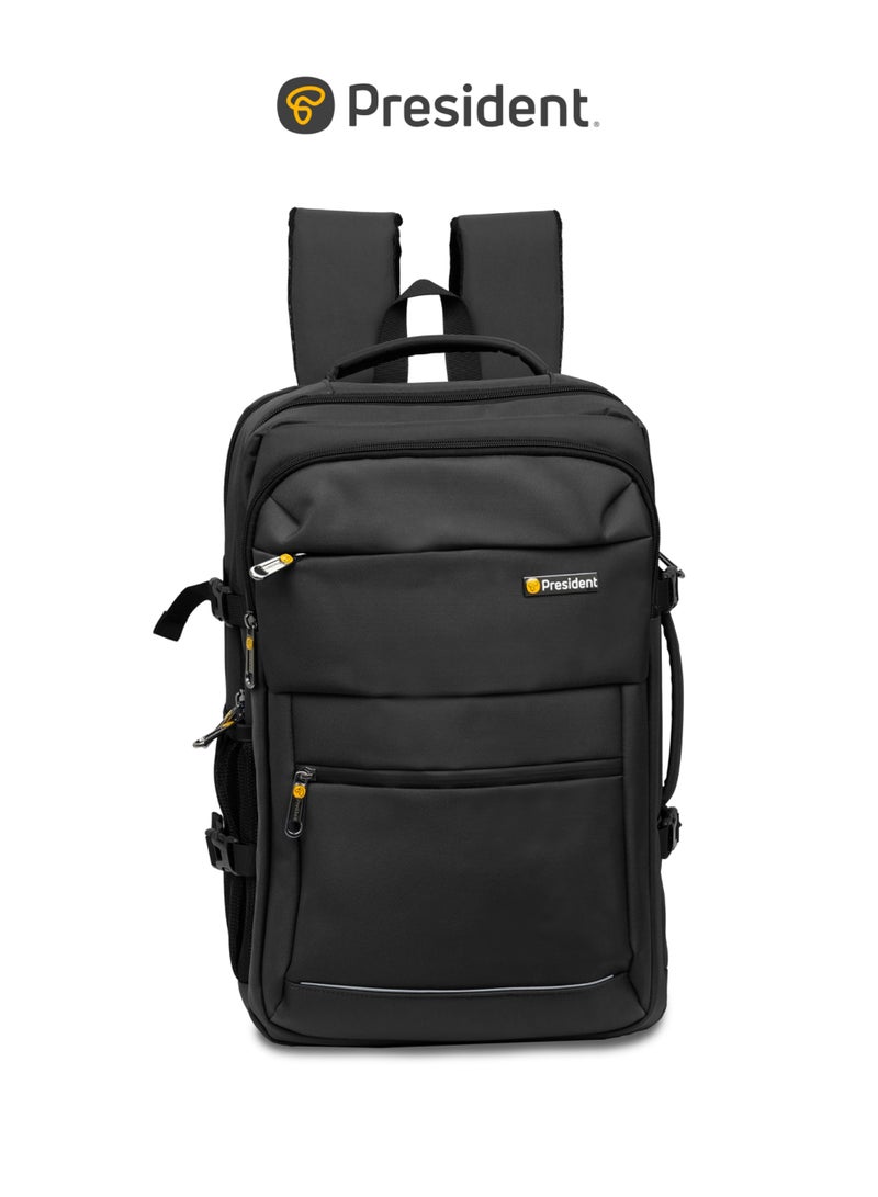 President Executive Backpack: 18 inch Multi-Compartment Storage with laptop compartment for the Modern Professional. ( Model-24939) Black - Image 1