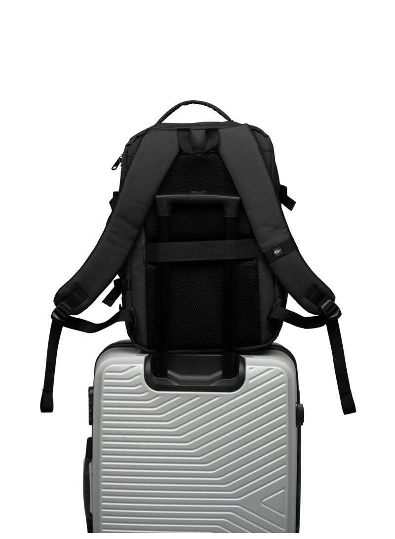 President Executive Backpack: 18 inch Multi-Compartment Storage with laptop compartment for the Modern Professional. ( Model-24939) Black - Image 3