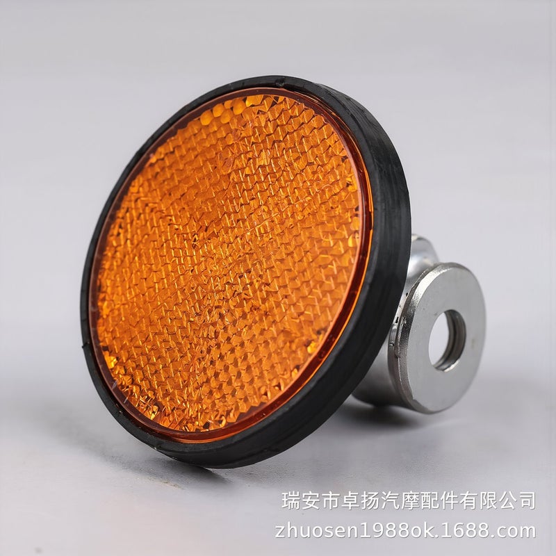 Green Round Motorcycle Reflector Night Riding Parking Visibility Safety Indicator Light - Image 5