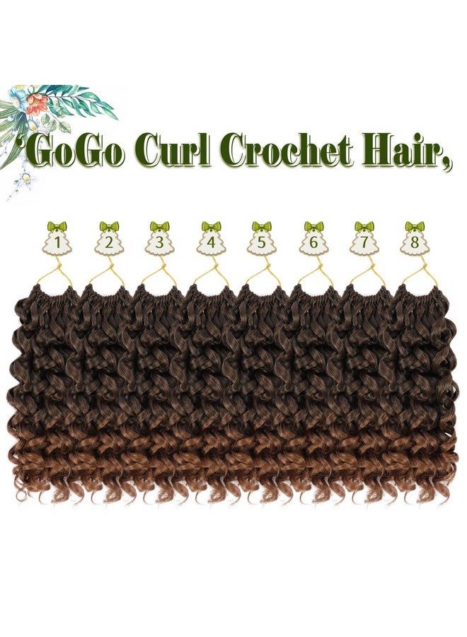 Vomella Gogo Curl Crochet Hair 8 Packs Water Wave 10 Inch Curly For Women Short Beach Synthetic Deep Twist Extensions(T30) - Image 3