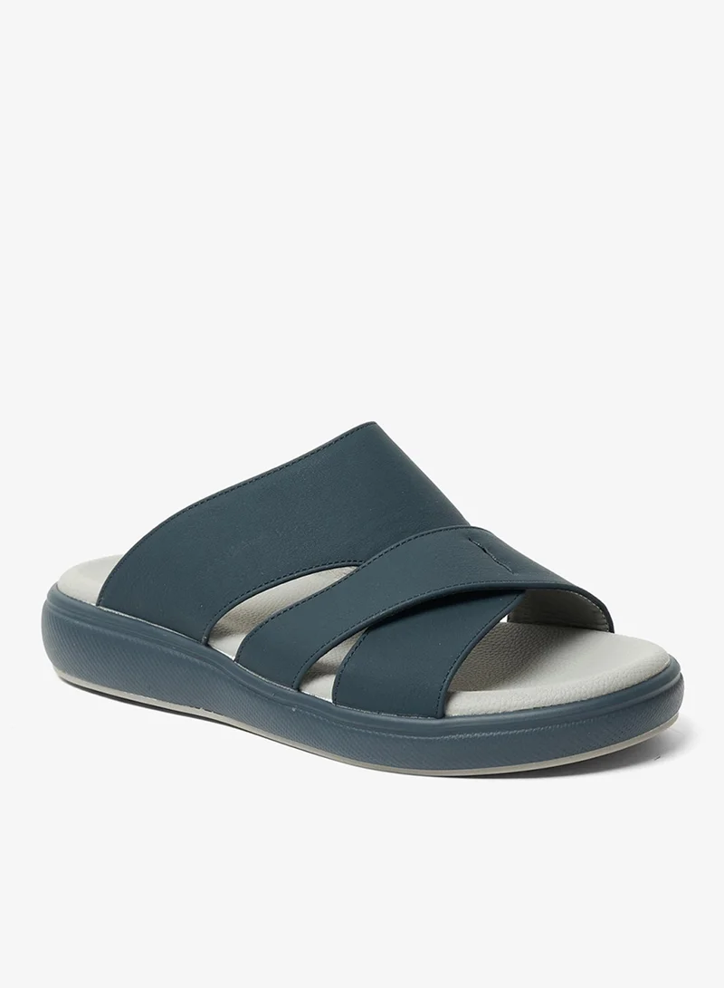 جيومني صندل عربي تقليدي للرجال - تصميم مريح من الجلد سهل الارتداء - مثالي للارتداء اليومي والمناسبات - زيتوني