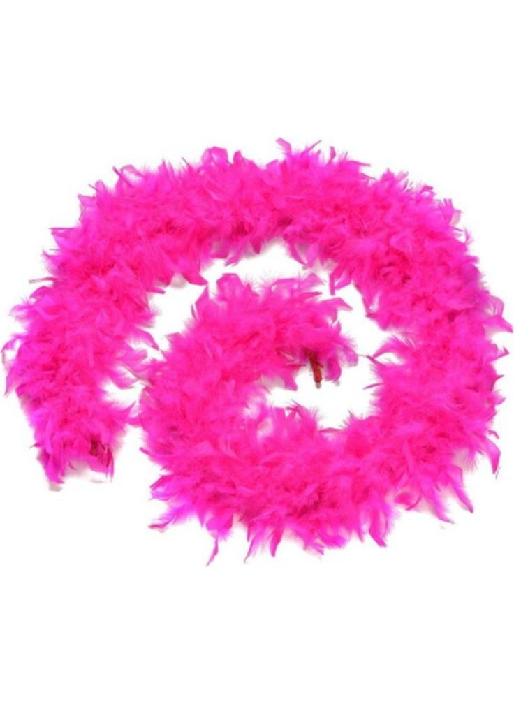 Wholesale Find Fuchsia Color Fluffy Furry Otrish Boa Real Feather Decoration 180 cm