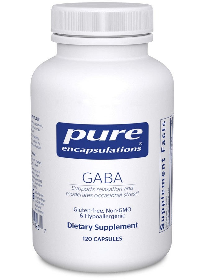 كبسولات GABA النقية - مكمل غذائي لدعم الاسترخاء وتخفيف التوتر العرضي - مع أحماض GABA الأمينية الممتازة - 120 كبسولة - Image 1