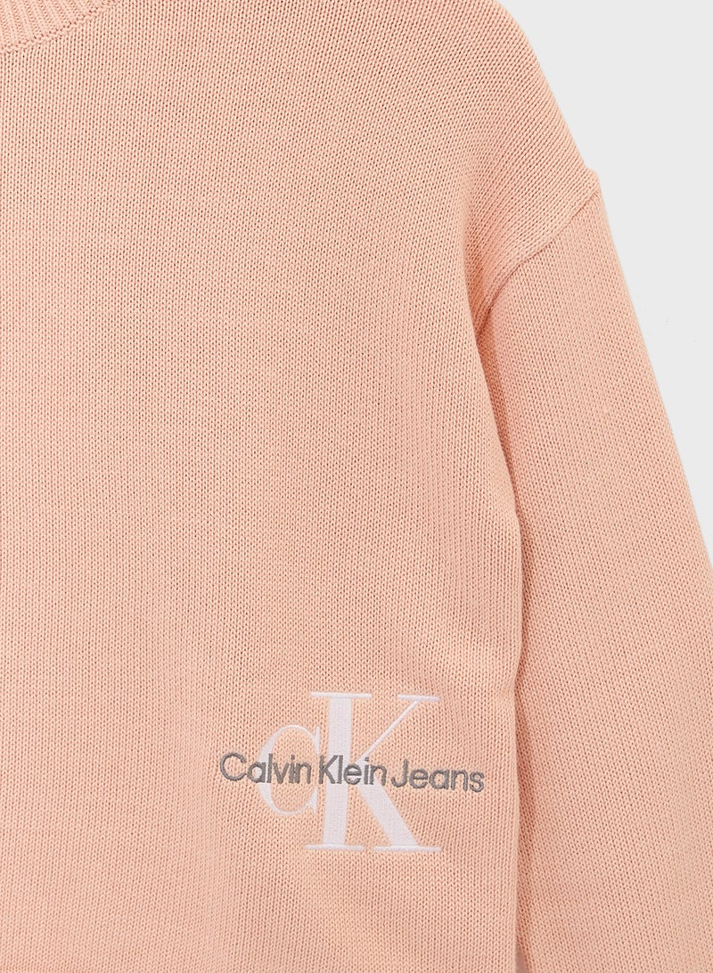 Calvin Klein Jeans Youth Logo Sweater - Image 3