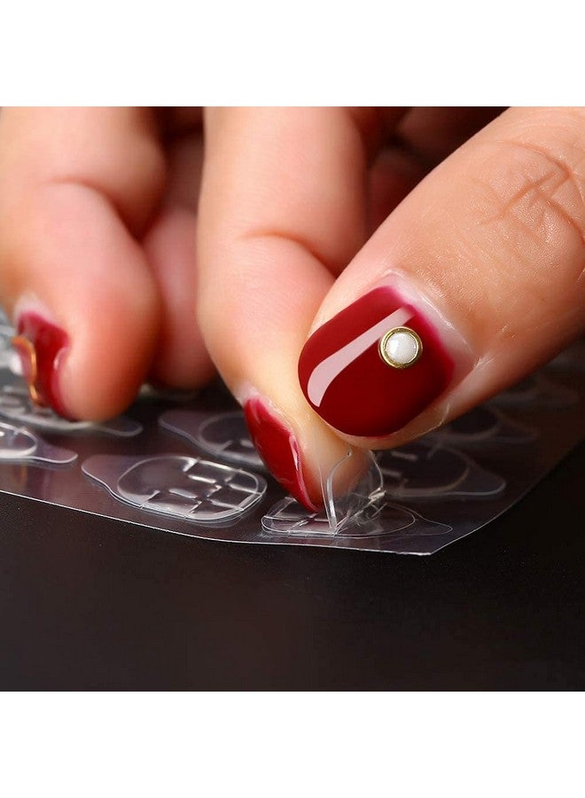 MGNLR Transparent Double-side Glue Nail Sticker Adhesive Flexible Fake Nail Tips Adhesive Tabs Nail Glue for Women and Girls (Nail Glue Sticker 28 pcs) - Image 2