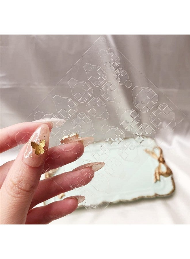 MGNLR Transparent Double-side Glue Nail Sticker Adhesive Flexible Fake Nail Tips Adhesive Tabs Nail Glue for Women and Girls (Nail Glue Sticker 28 pcs) - Image 4