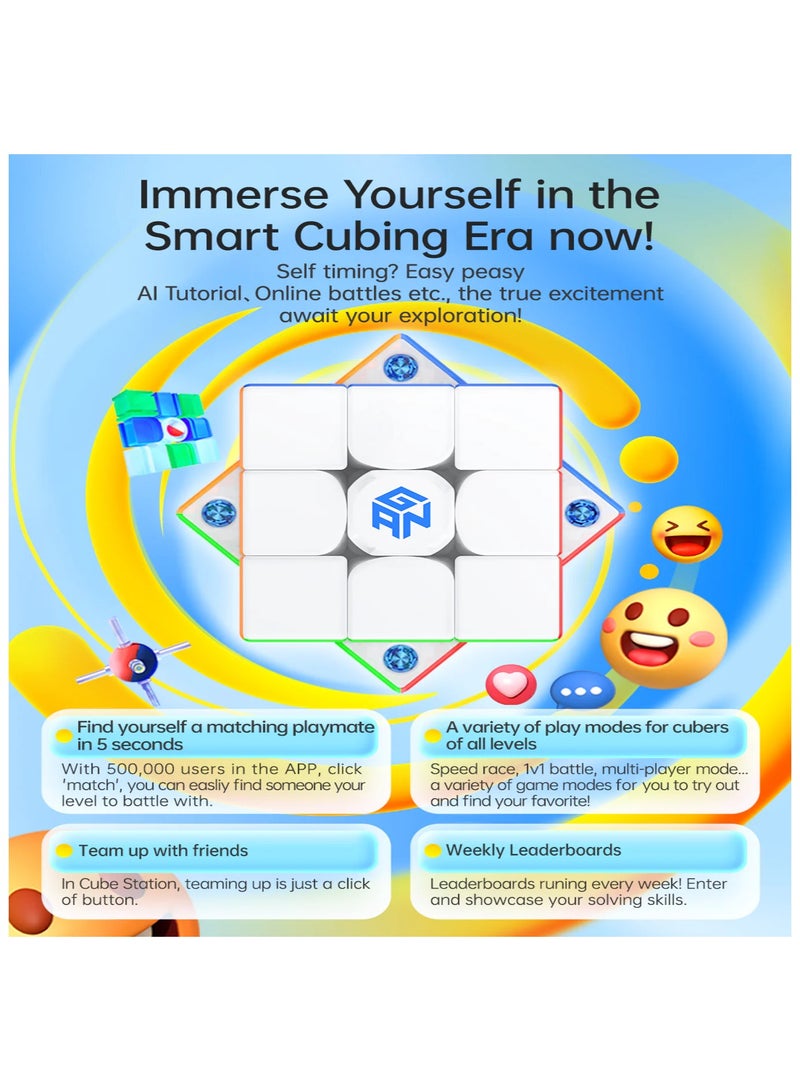 GANCUBE Gan 356 i Carry 2 Frosted 3x3 Intelligent Smart Bluetooth Cube 2024 Screen free Brain Teaser Game, Mental Fitness IQ Puzzle, Stress Relief, Travel Toy, Gift for Kids Adults - Image 5