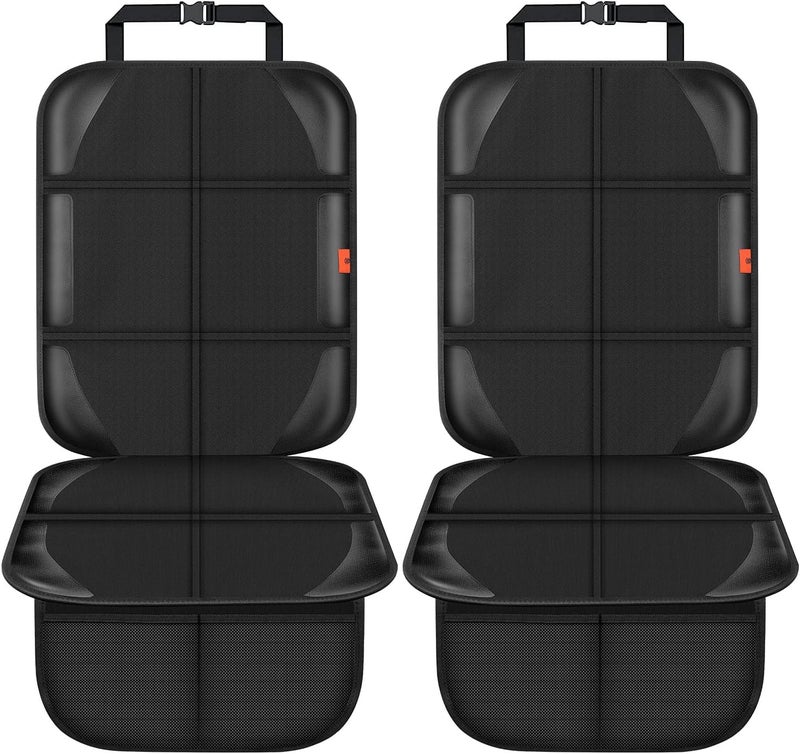 SCIENISH Car Seat Protector,Auto Car Seat Protectors Baby Carseat Waterproof Durable 600D Fabric for Child Baby Car Seat Vehicle Pet Cover 2 Storage Pockets (1 Pack) - Image 2