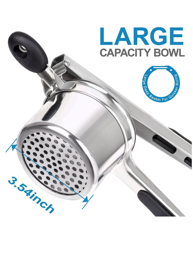 Excefore Potato Ricer Sopito Stainless Steel Potato Masher with 3 Interchangeable Discs, Heavy Duty Potato Masher and Ricer Kitchen Tool - Image 4