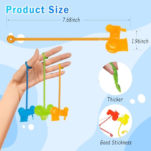 Genuvi Sticky Hands Bulk 36 PCS Tractor Car Party Favors for Kids Tractors Shape Stretchy Sticky Hand Toy Goodie Bag Stuffers Fillers Treasure Box Toys for Classroom Prizes Carnival Birthday Party Supplies - Image 5
