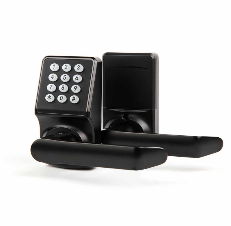 Cielsa Dawn Keypad Door Lock with Handle, Digital Door Lock with Keypad Set,Keyless Entry Door Lock with Handle-IC Card and Anti-peep Password- Easy Installation for Home, Hotel-Matte Black - Image 1
