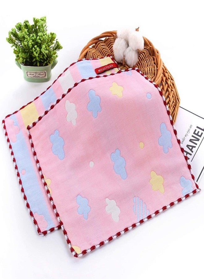 CLUZE Women's Cotton Face Towels - Square Handkerchief for Women/Kids/Girls (Multicolour) (Size 25x25 cm) (3) - Image 2