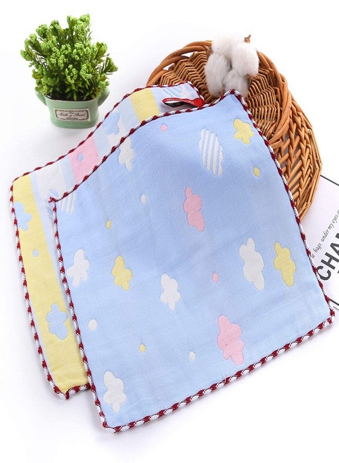 CLUZE Women's Cotton Face Towels - Square Handkerchief for Women/Kids/Girls (Multicolour) (Size 25x25 cm) (3) - Image 3