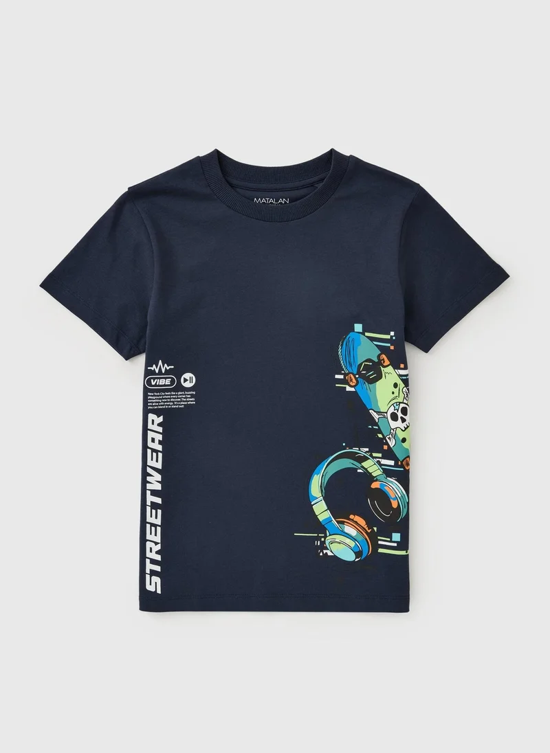 Matalan Boys Navy Streetwear Graphic T-Shirt