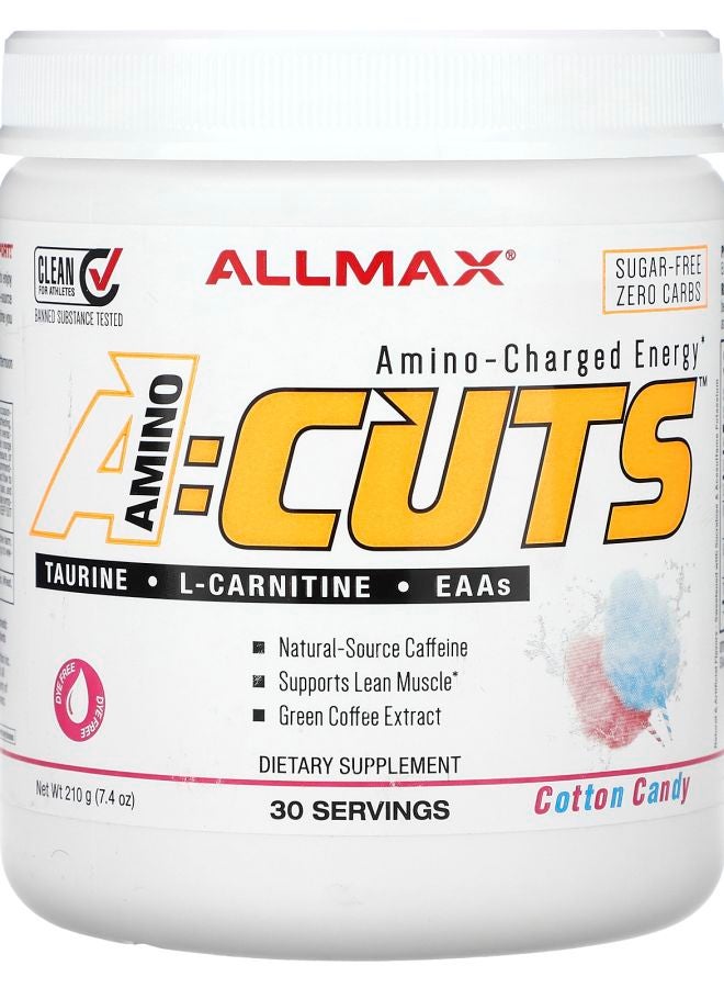 Allmax ACUTS™ Amino-Charged Energy Cotton Candy 7.4 oz (210 g) - Image 1