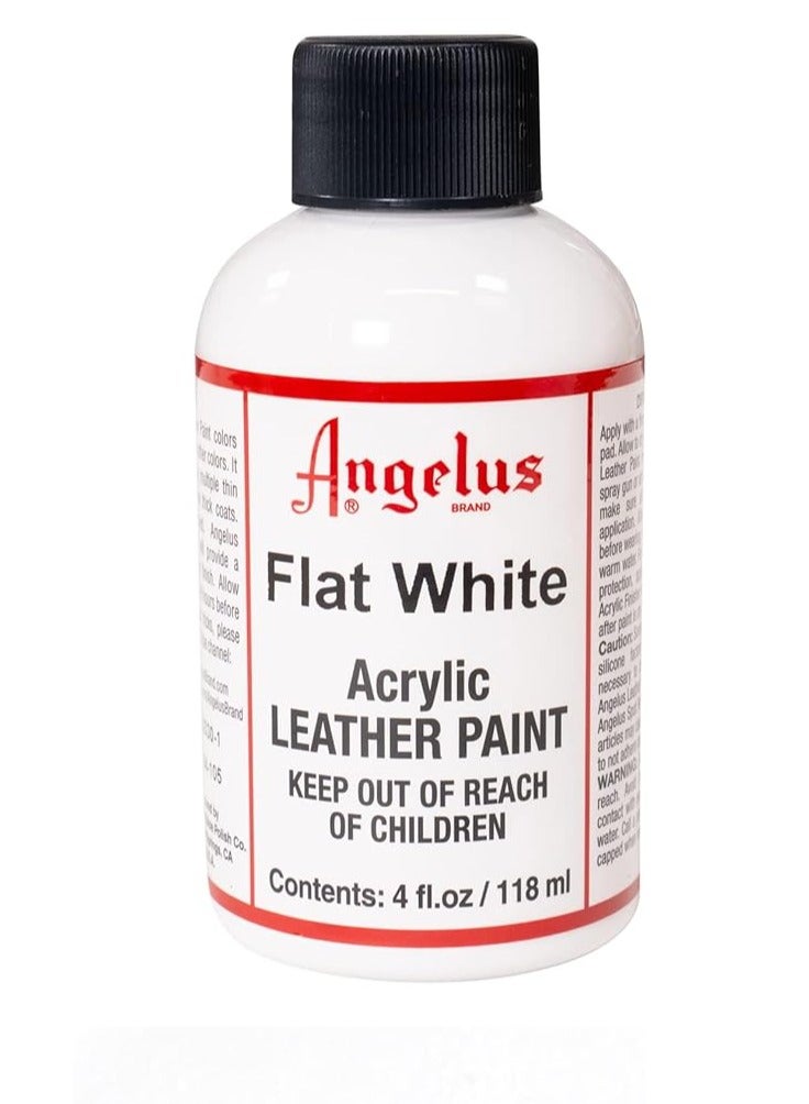 Angelus Leather Paint 4oz Flat White