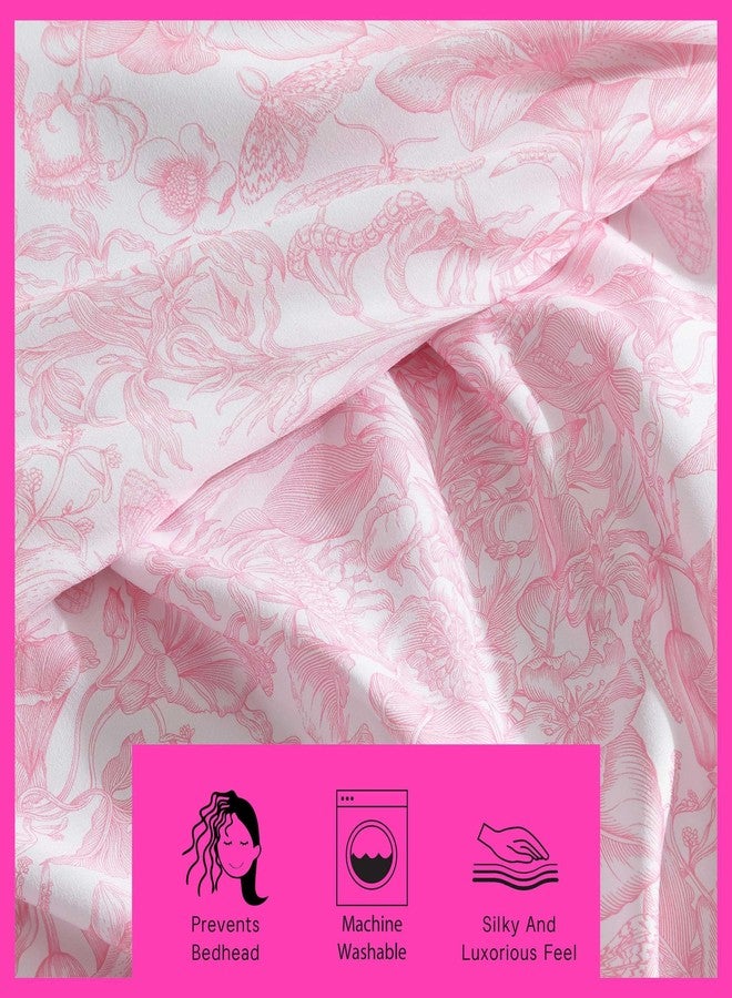 بتسي جونسون بيتسي جونسون - ملاءات سرير مفردة، طقم مفروشات مع غطاء وسادة مطابق، ناعمة وحريرية، مقاومة للبهتان والتجاعيد، أساسيات السكن الجامعي (زهري خيالي وردي) - Image 5