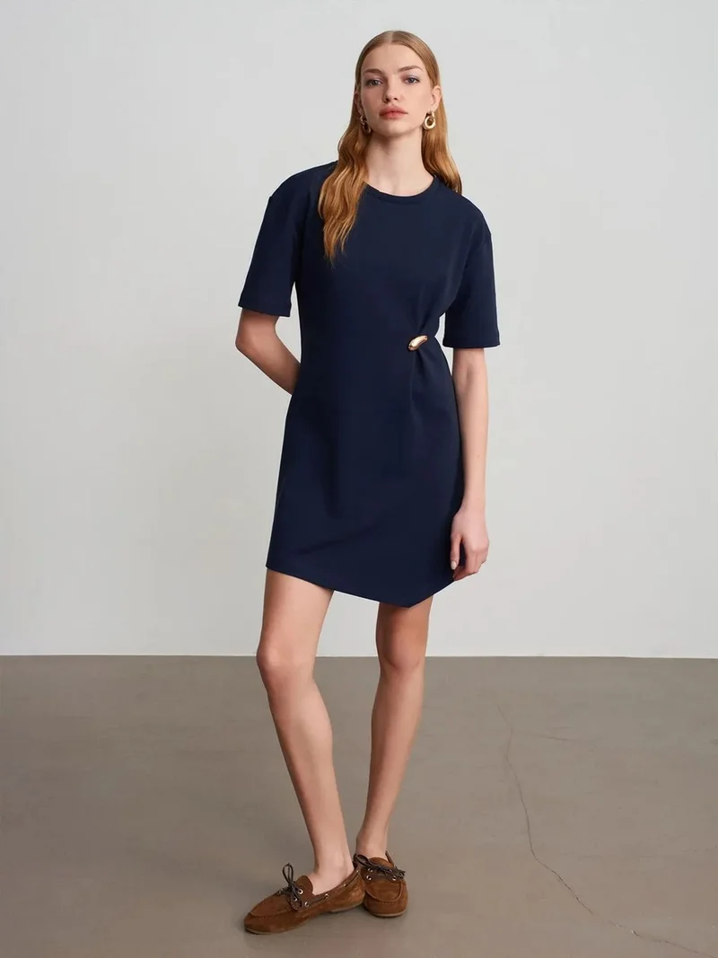 ديلفين DILVIN Women's Mini Shift Dress