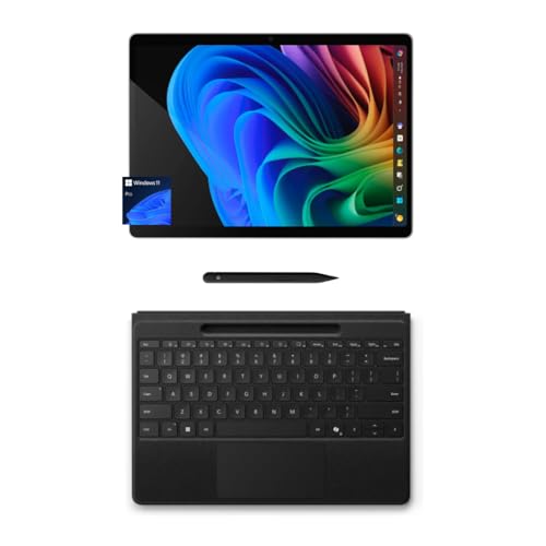 Microsoft Surface Pro 11 Bundle, 13" Copilot+ PC with Black Surface Pro Flex Keyboard & Slim Pen, Snapdragon X Plus, AI Tablet Essential Bundle for Surface Pro 11, 16GB RAM, 256GB SSD, Win 11 Pro - Image 1