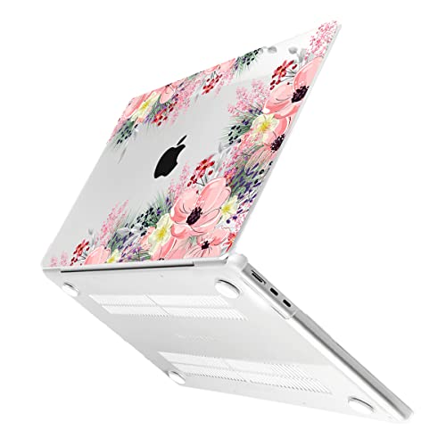 Batianda Premium Case for New MacBook Air 15 inch M5 2026 M4 2025 M3 2024 M2 2022 Model, Ultra Slim 1.2mm Glossy Protective Plastic Hardshell & Keyboard Cover & Screen Protector, Beautiful Floral - Image 5