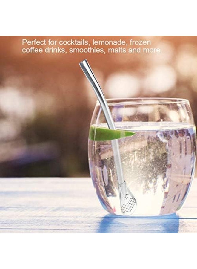 HOMESTAR 3Pcs Reusable Stainless Steel Straw Spoon Set - Eco-Friendly Drinkware Accessories for Home, Travel & Parties - Image 5