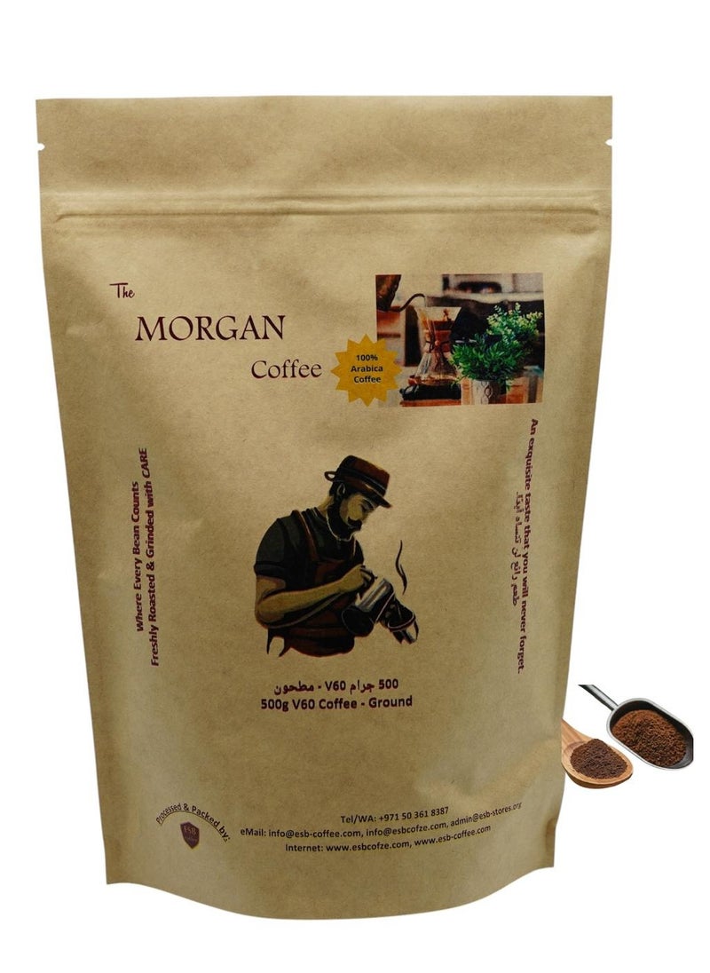 esb coffee - ''The Morgan Coffee'' V-60 Coffee (Ground) 500g - Image 1