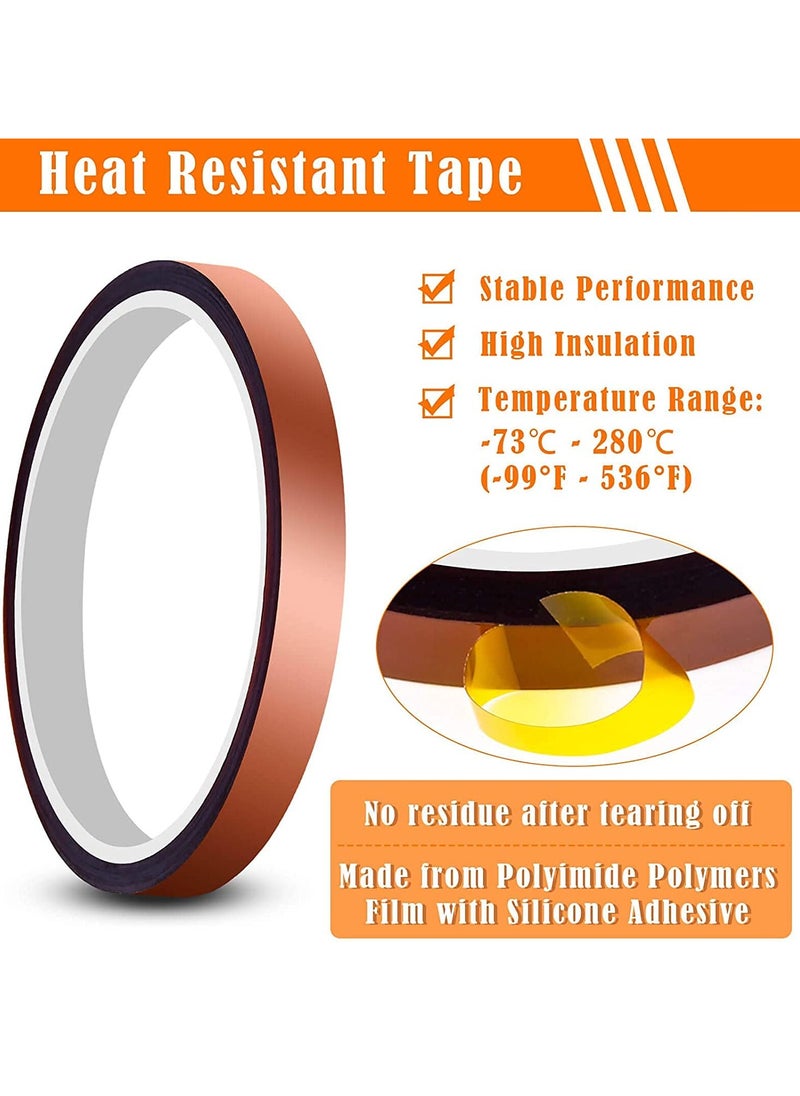 phomemo - Heat Tape for Heat Press, Heat Transfer Tape Heat Resistant High Temperature Tape for Heat Transfer Masking 3D Printing Sublimation on Coffee Mugs, HTV Craft on T-Shirt Fabrics, 6 Packs - Image 1