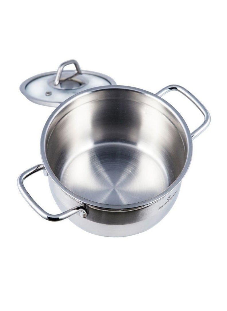 Sofram - Sofram Turkish Stainless Steel 18/10 Cookware Set 9 Pieces - Image 1