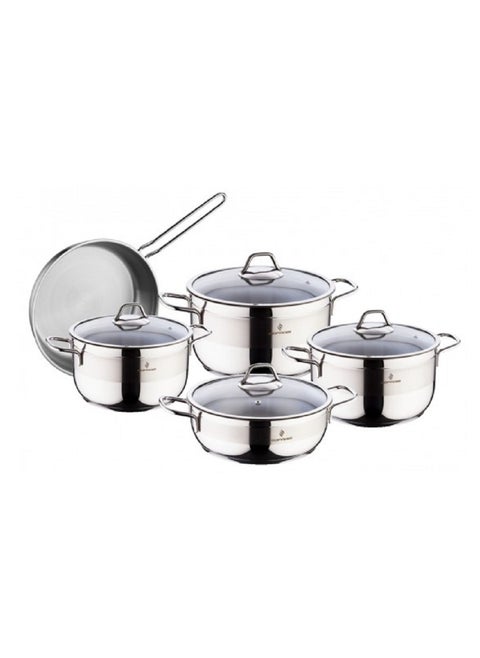 Sofram Turkish Stainless Steel 18/10 Cookware Set 9 Pieces