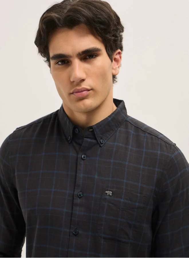 THE BEAR HOUSE Men's Shirt for Casual and Formal Wear | Classic Button-Down Style for Office, Daily Use, Travel, Events & All-Season Outfits | Versatile & Stylish Wardrobe Essential for Every Occasion