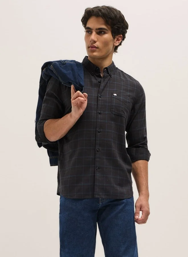 THE BEAR HOUSE Men's Shirt for Casual and Formal Wear | Classic Button-Down Style for Office, Daily Use, Travel, Events & All-Season Outfits | Versatile & Stylish Wardrobe Essential for Every Occasion