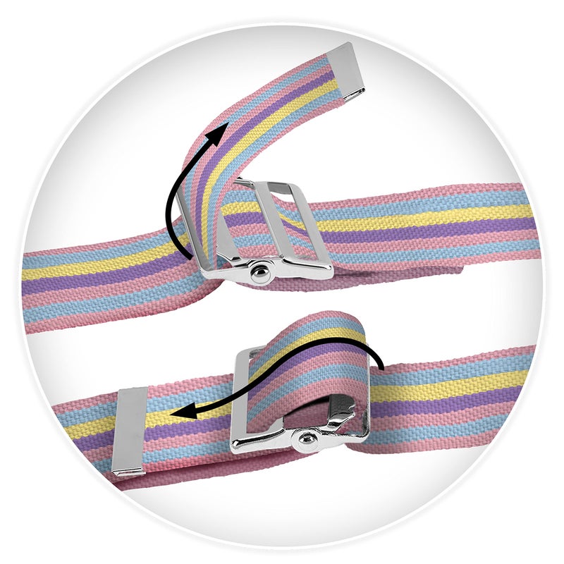 ASA TECHMED Gait Belts for Seniors, Belt to Lift Elderly Standing Assist Aid Quick Release Buckle for Caregivers, Nurses, Home Health Aides, Physical Therapists - 60" Pastel - Image 5