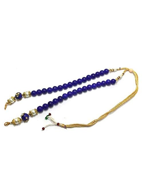 Beadsnfashion - Beadsnfashion Beaded Necklace Dori Blue for Jewellery Making, Pack of 1 Pc - Image 1