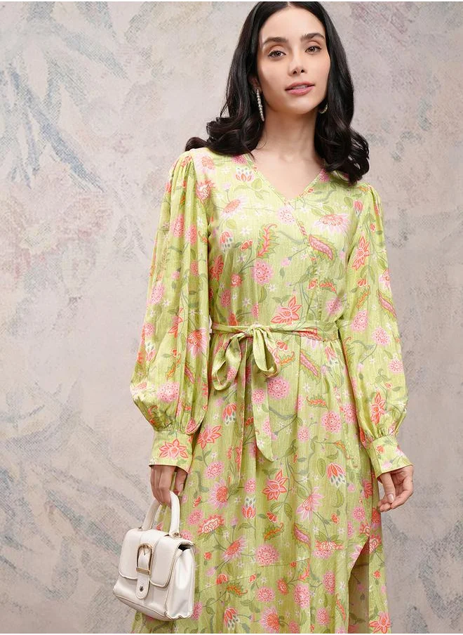 Vishudh Floral Print Dress