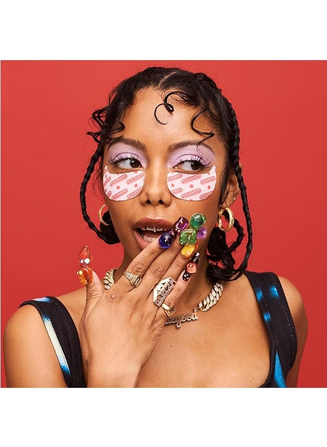 TOPICALS Brightening and Cleaning Eye Masks 6 Pairs, Patches to Depuff, Hydrate, Brighten and Cool, Reduce Dark Circles and Fine Lines, Faded Brightening Under Eye Masks - Image 5