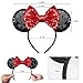 FANYITY Mouse Costume Ears2 Pcs Mouse Ears Headbands for Girls Women PartySize Free RED 2 - Image 4