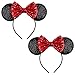 FANYITY Mouse Costume Ears2 Pcs Mouse Ears Headbands for Girls Women PartySize Free RED 2 - Image 2