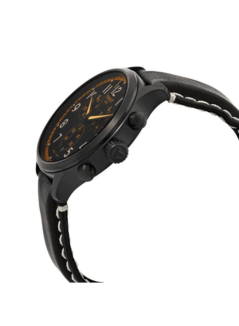 Tissot Chrono XL Vintage Black Chronograph Men's Watch - Image 4