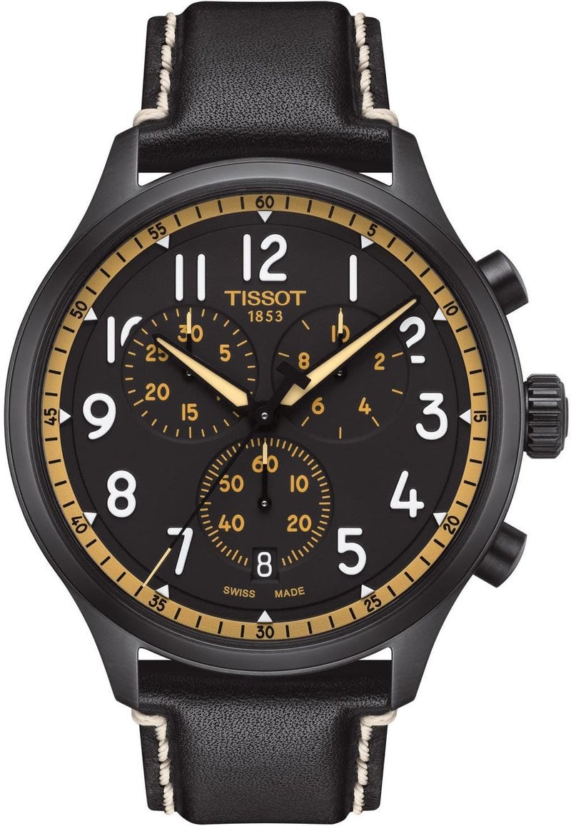Tissot Chrono XL Vintage Black Chronograph Men's Watch - Image 1