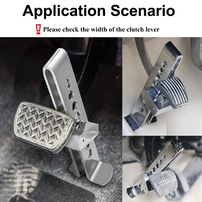 Tanbupu Anti-Theft Car Brake Clutch Lock Stainless Steel Safety Tool Heavy Duty Auto Car Brake Lock with 3 Keys - Image 2